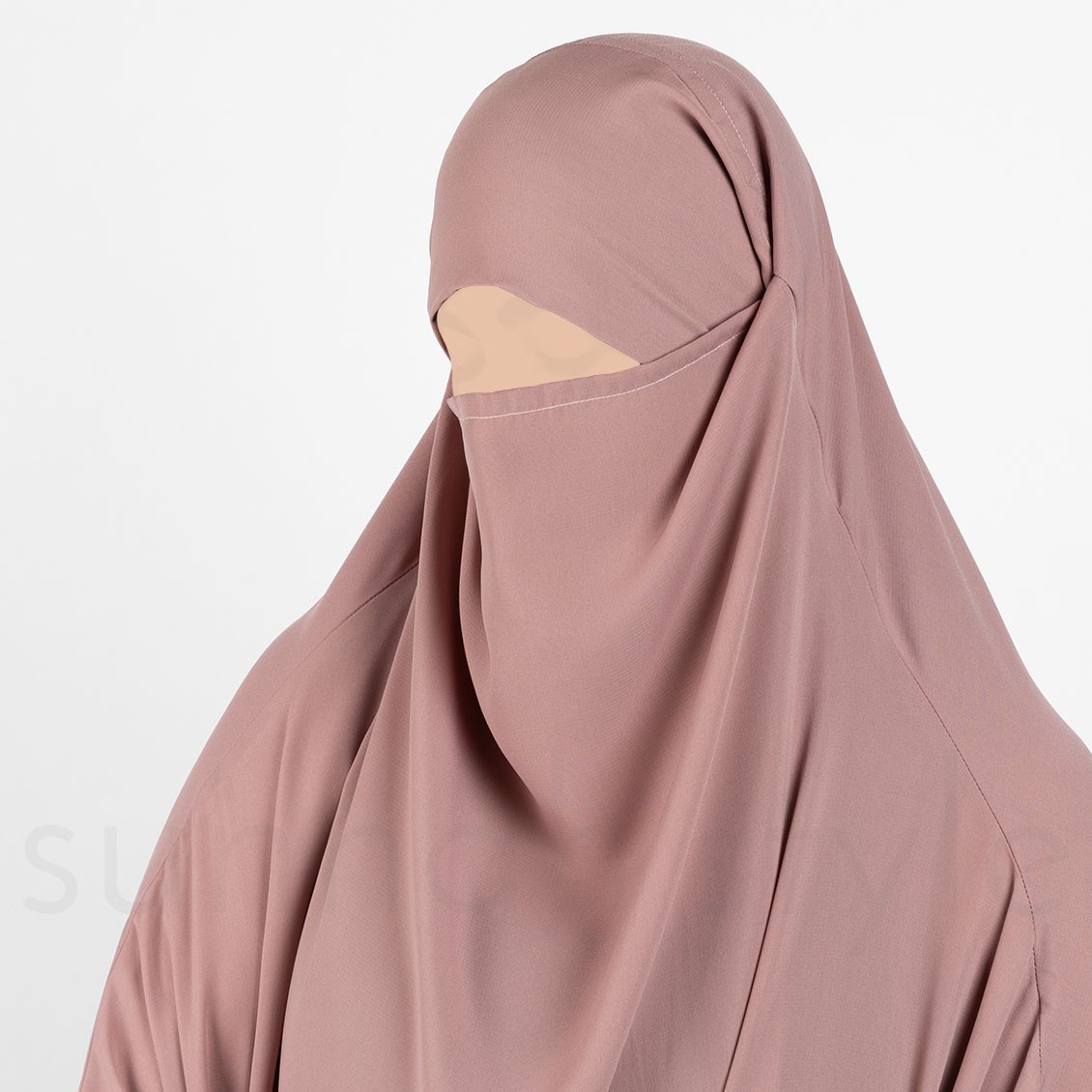 Sunnah Style Plain Full Length Jilbab Oyster Pink